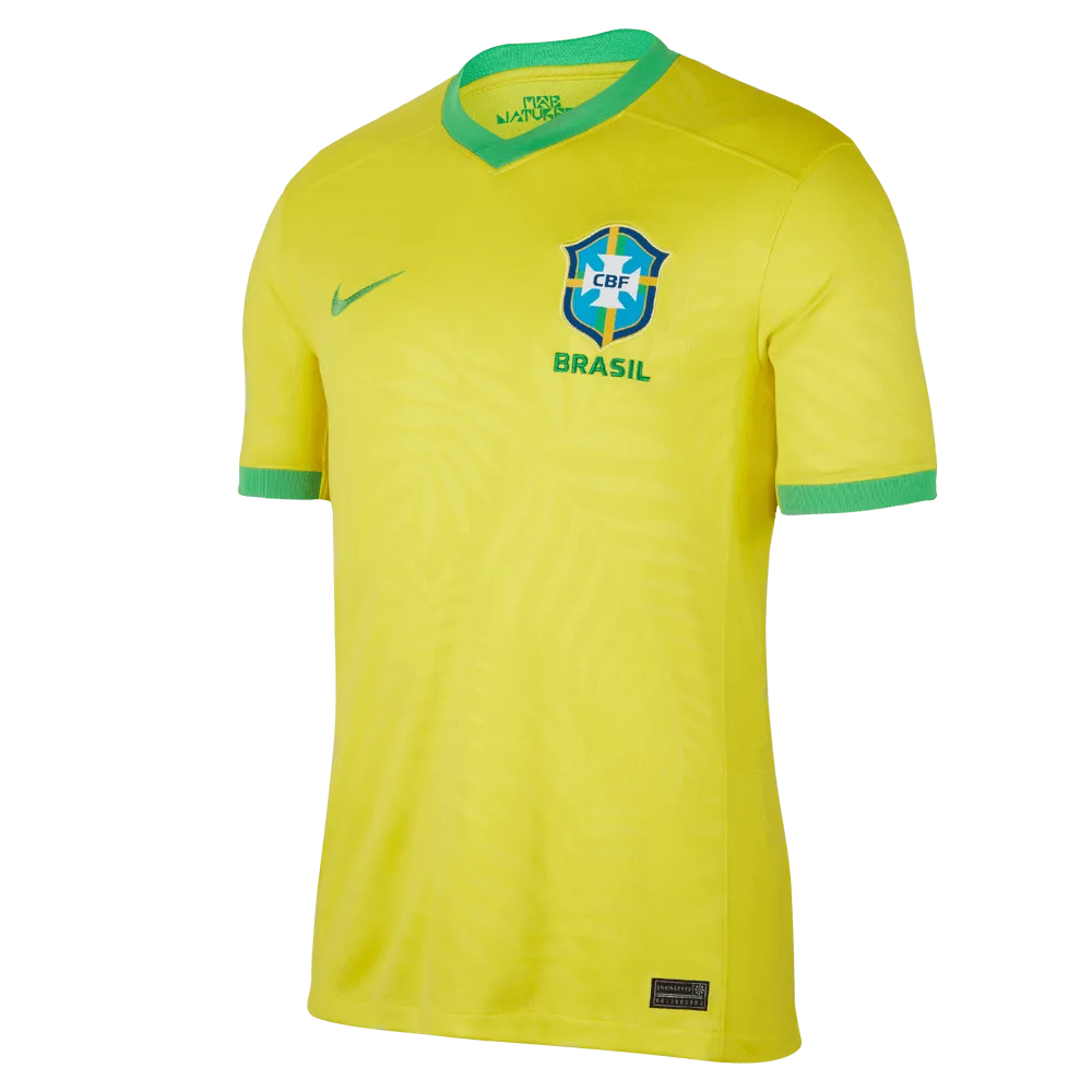 Nike 2023-24 Brazil Women's (Men's Cut) Stadium Home Jersey (Front)