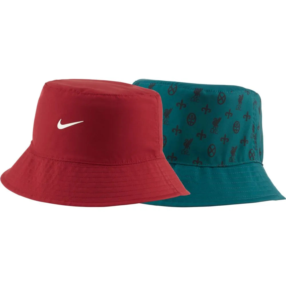 Nike 2021-22 Liverpool DF Reversible Bucket Hat - Burgundy-Teal (Reversible)