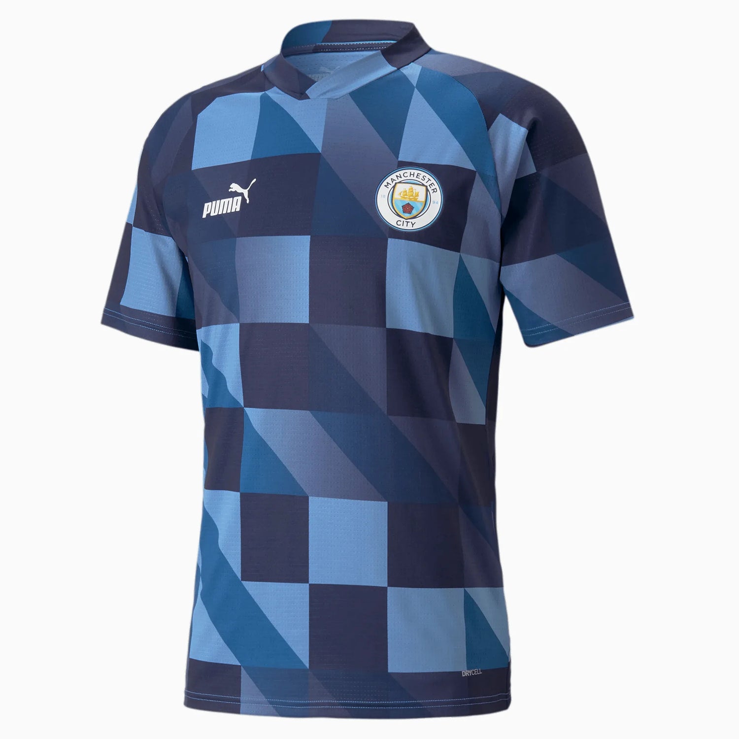 Puma 2023 Manchester City Pre-Match Jersey - Light Blue-Navy (Front)