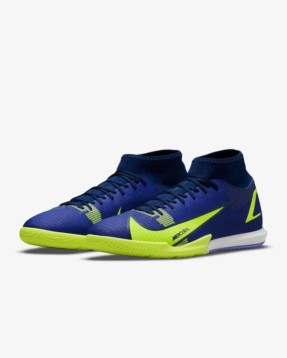 Nike Superfly 8 Academy IC - Lapis-Volt-Blue Void (Pair - Diagonal)