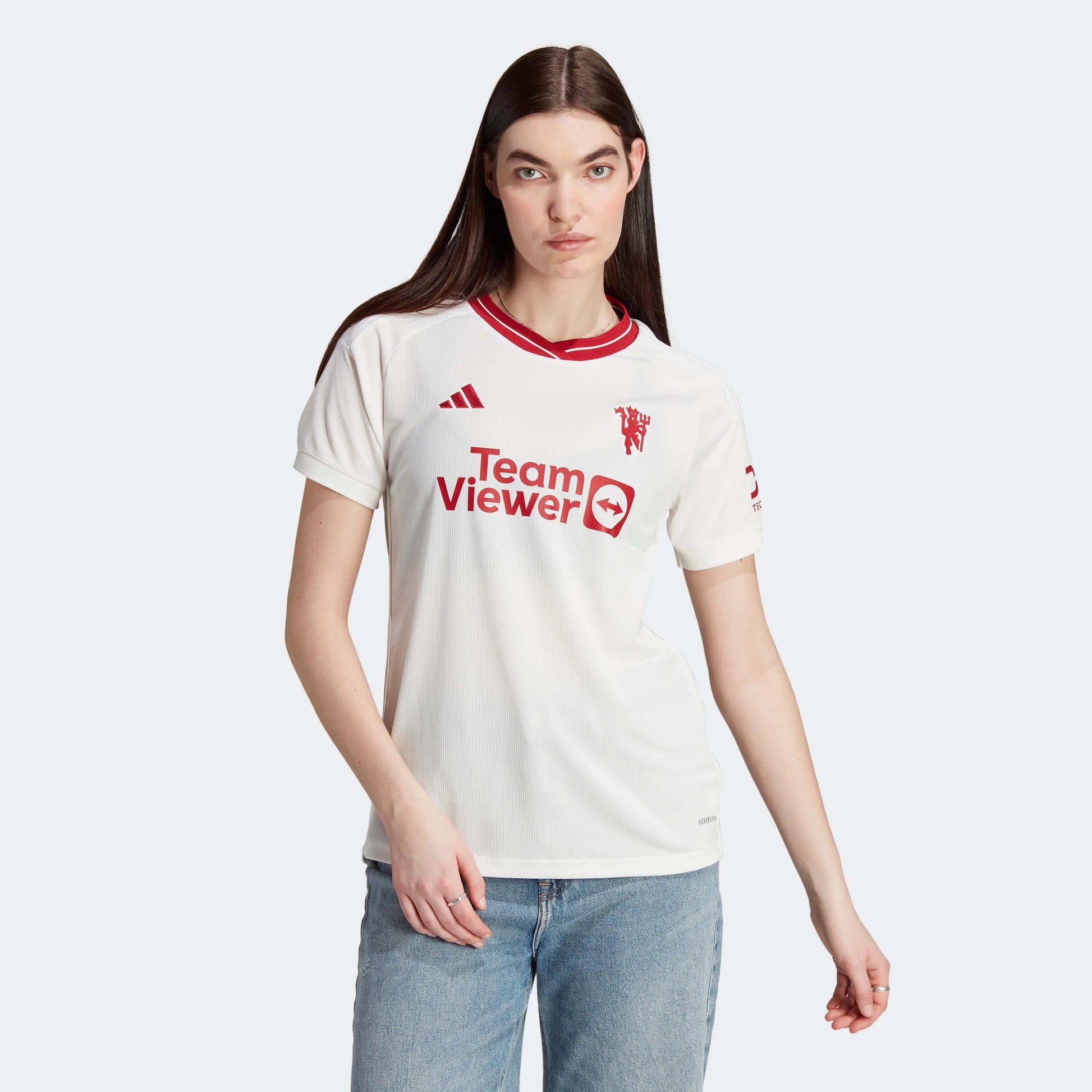 adidas 2023-24 Manchester United Women's Stadium Third Jersey (Model - Front)