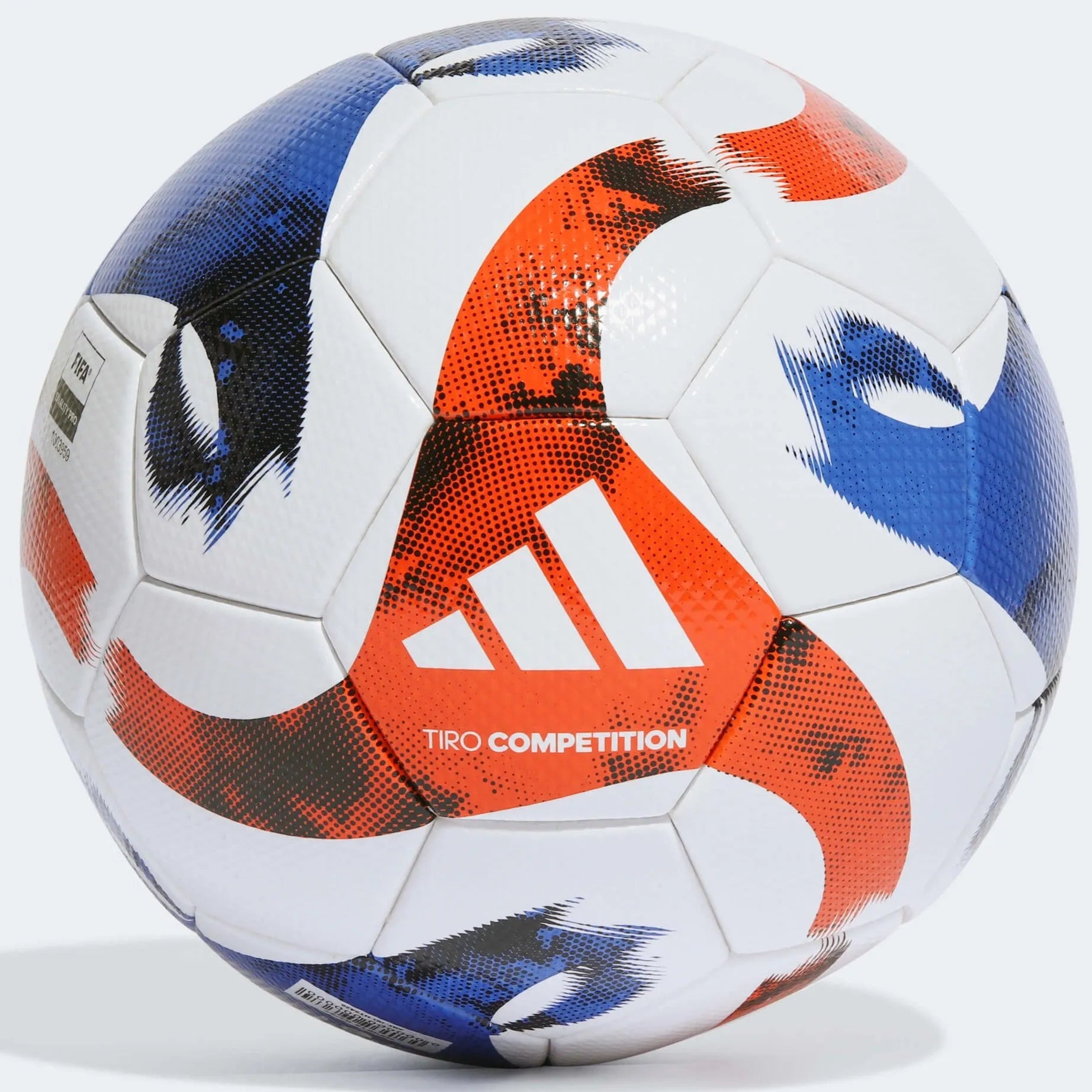 adidas Tiro Competition Ball - White-Solar Orange-Blue (Front)
