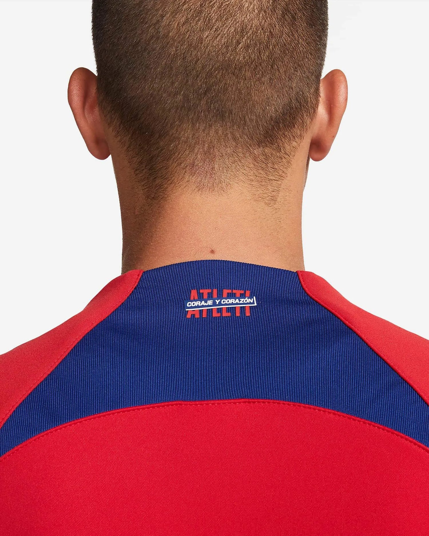 Nike 2022-23 Atletico Madrid Anthem Jacket - Sport Red-Royal Blue (Detail 2)