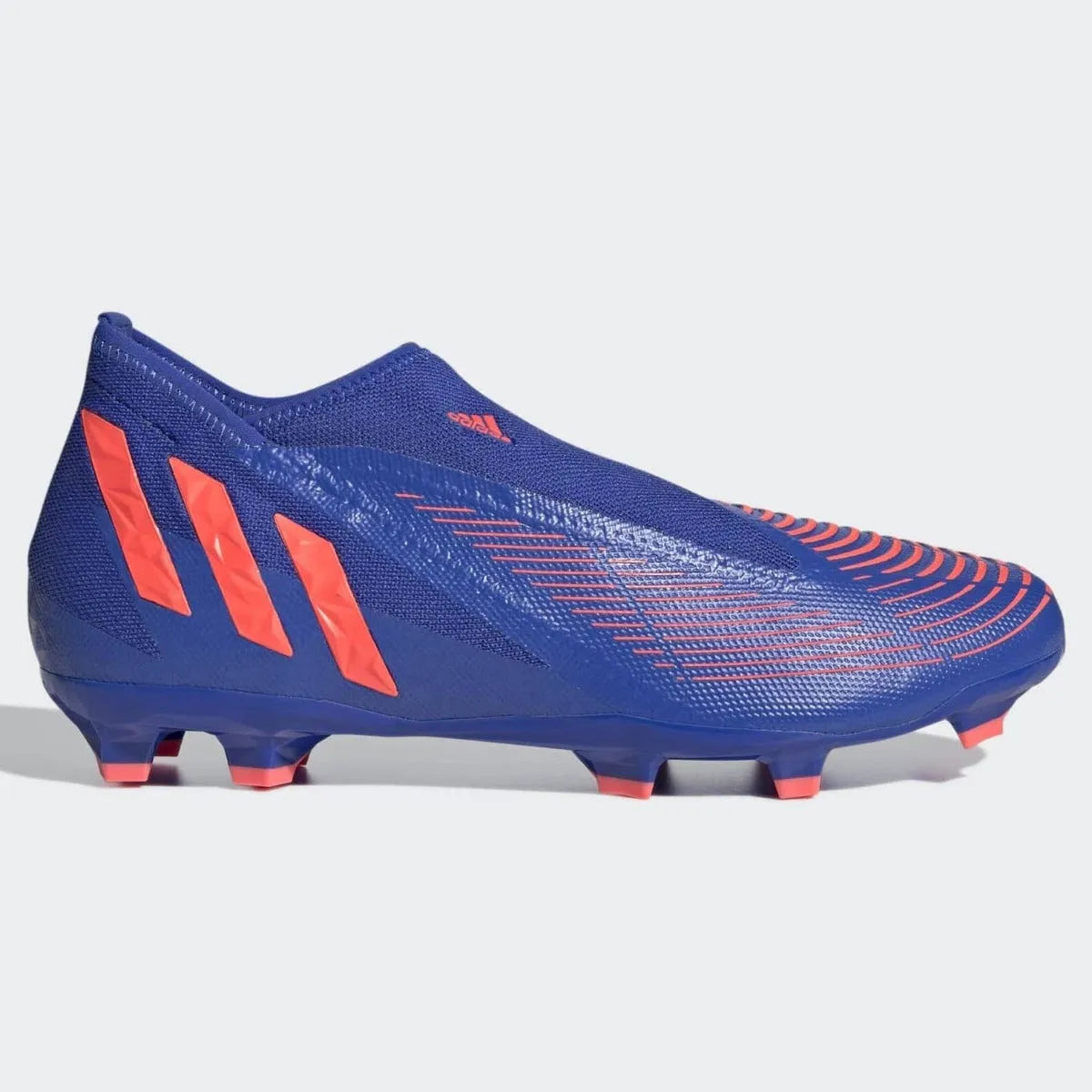 adidas Predator Edge .3 Laceless FG - Hi Res Blue-Turbo (Side 1)