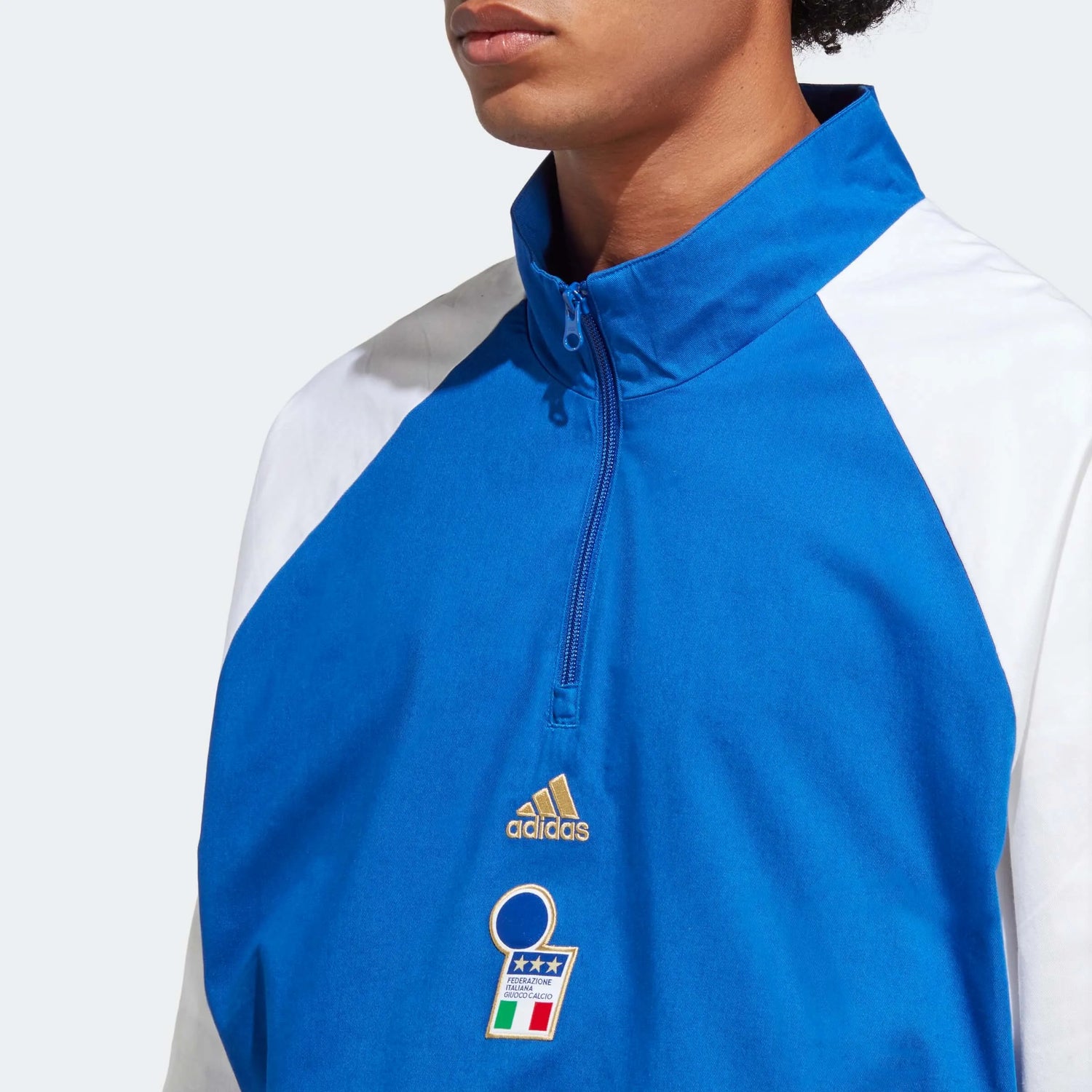 adidas 2023 Italy Icon Top - Team Royal Blue (Detail 1)