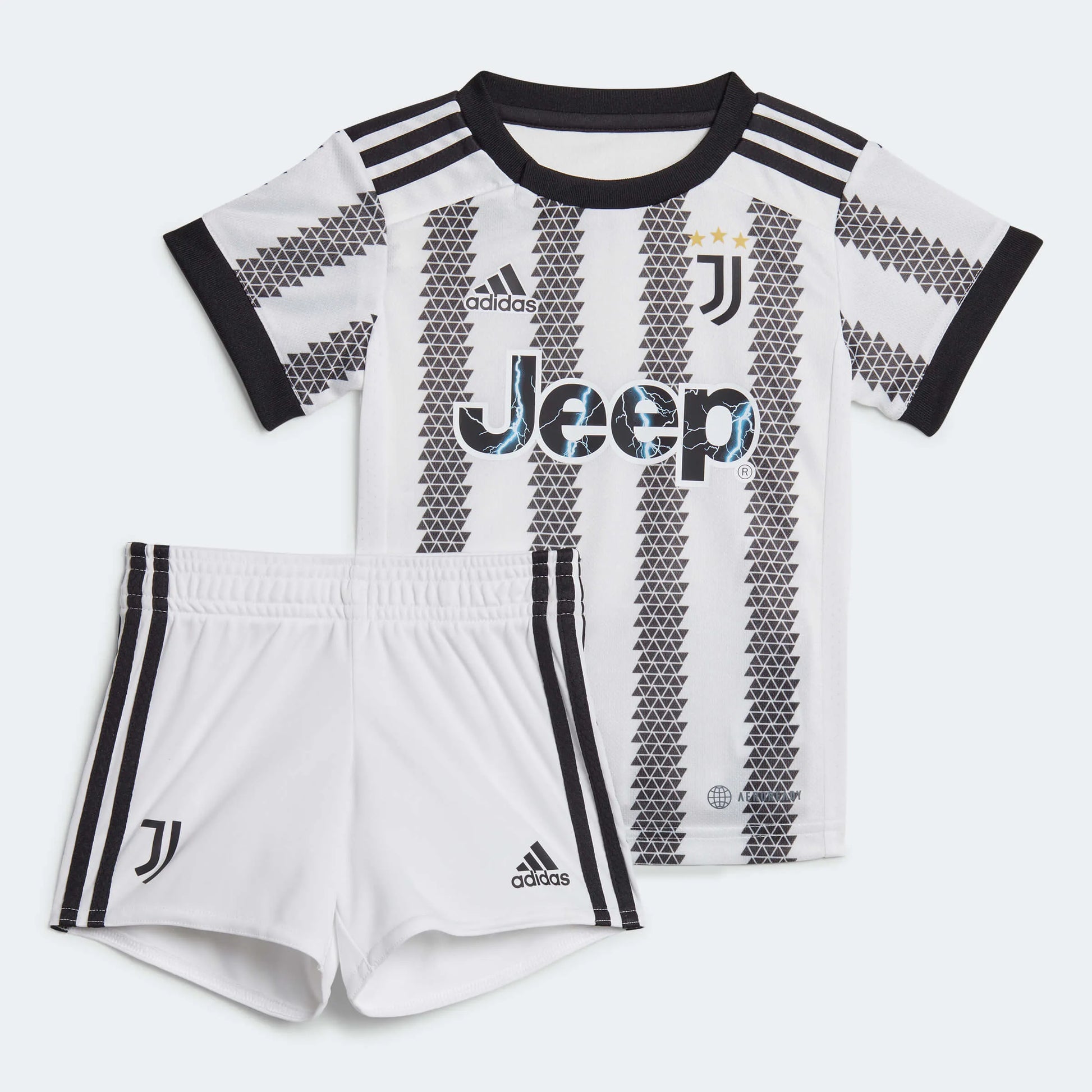 adidas 2022-23 Juventus Home Baby Set - White-Black (Set)