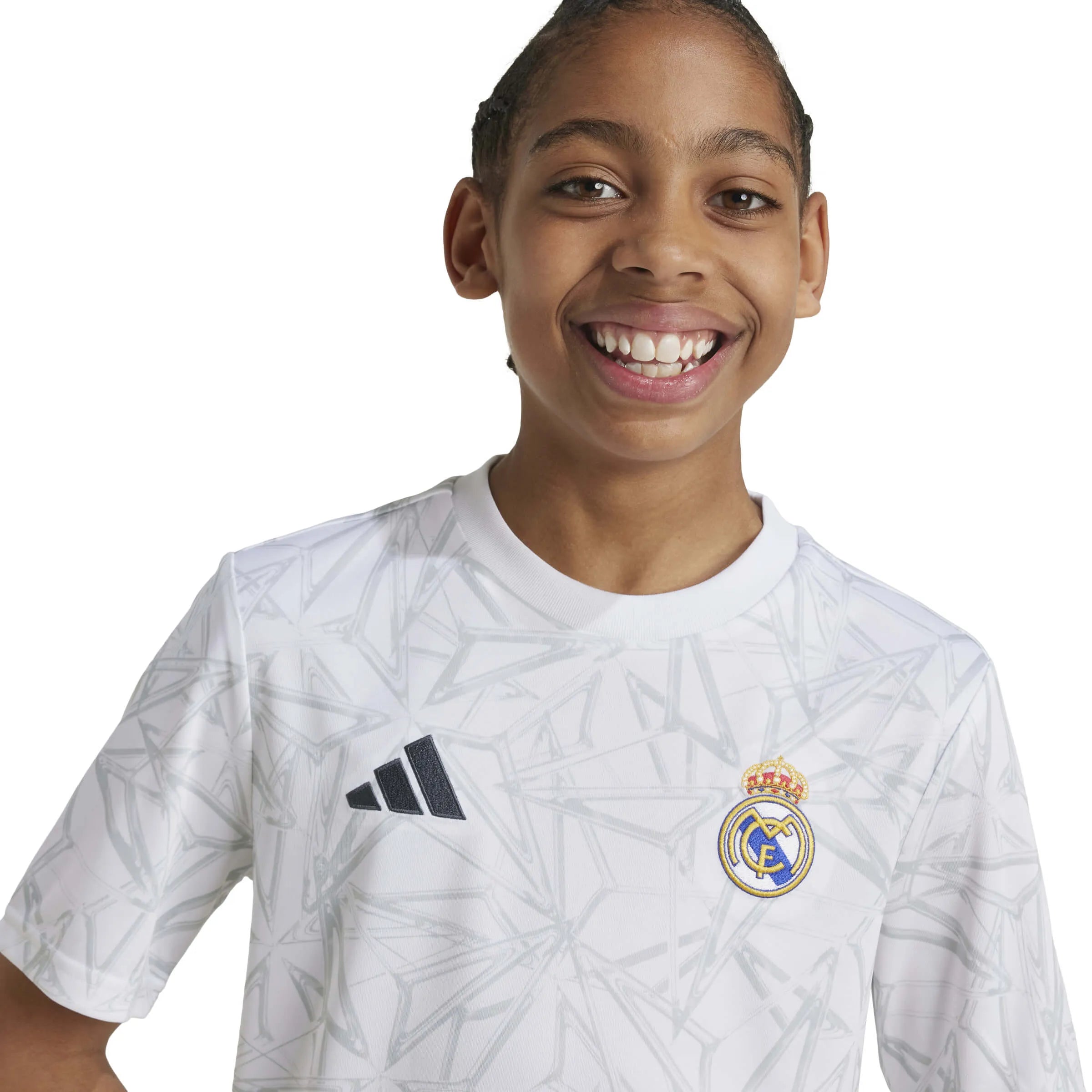 adidas 2024-25 Real Madrid Youth Pre-Match Jersey (Detail 1)