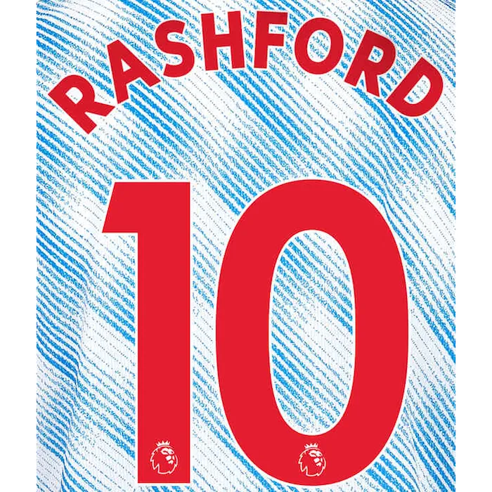 Manchester United 2021/22 Away Rashford #10 Jersey Name Set (Main)