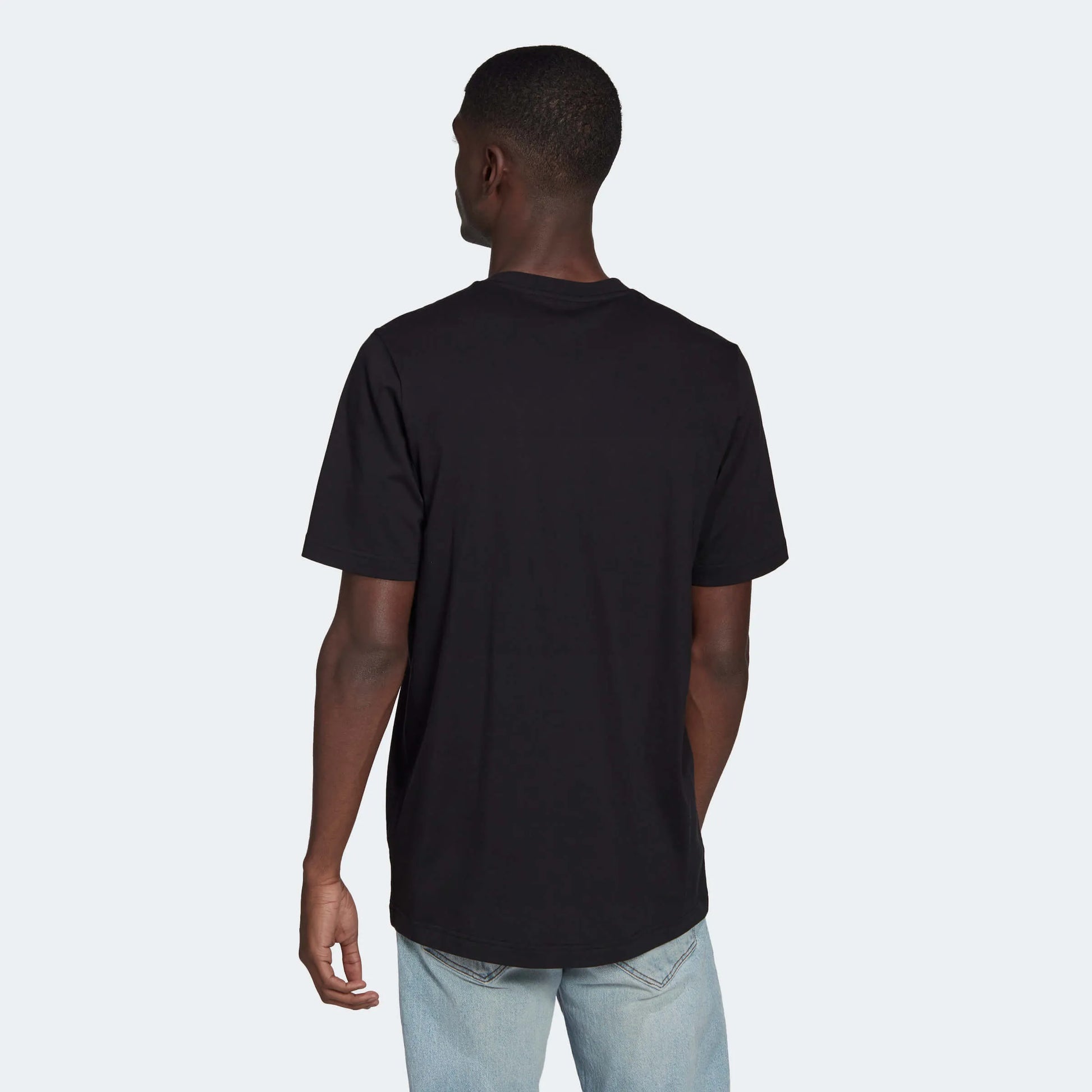 adidas 2022-23 Manchester United Graphic Tee - Black-Gold (Model - Back)