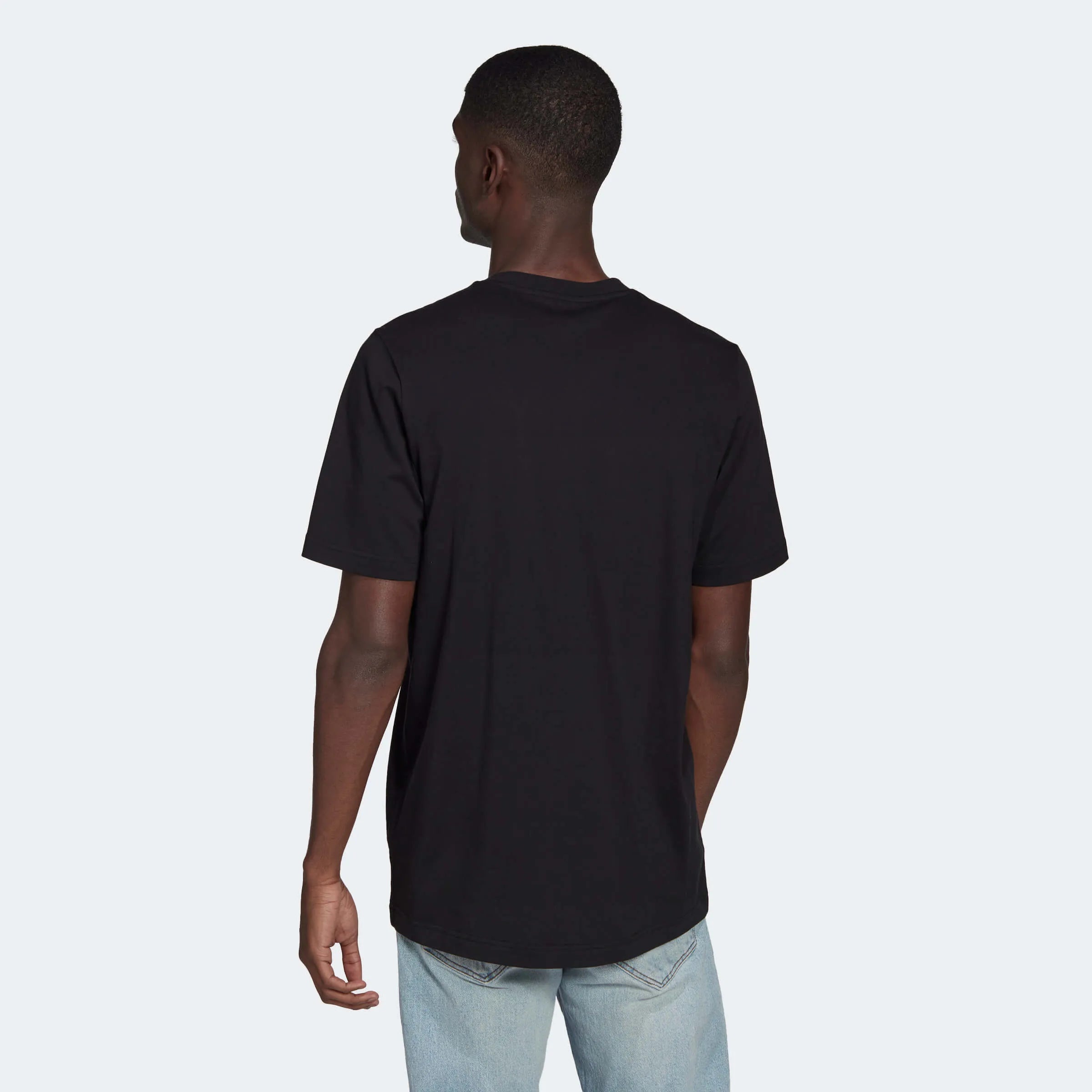adidas 2022-23 Manchester United Graphic Tee - Black-Gold (Model - Back)