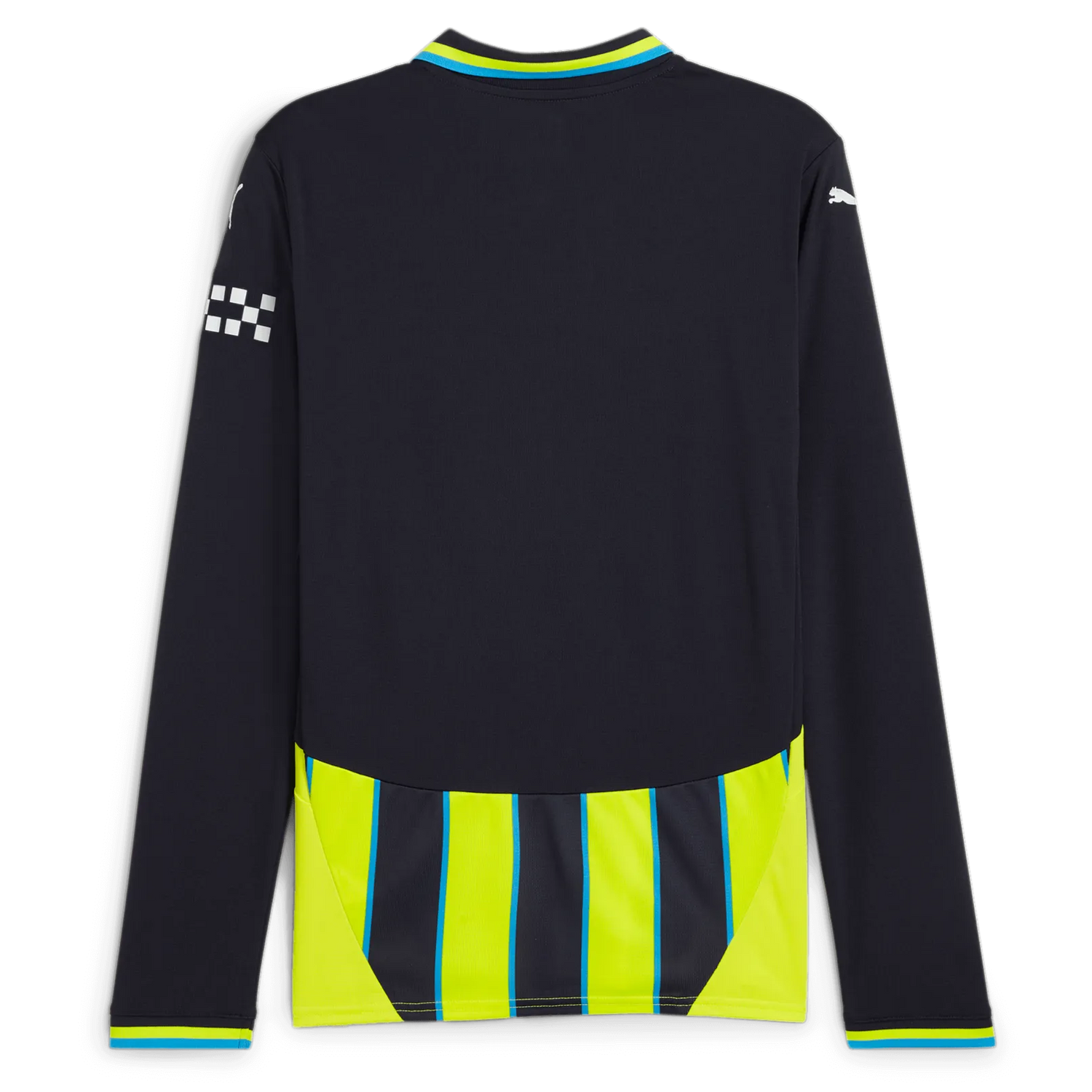 Puma 2024-25 Manchester City Men's Long-Sleeve Stadium Away Jersey (Back)
