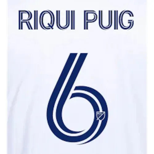 LA Galaxy 2022-24 Home Riqui Puig #6 Jersey Name Set (Front)
