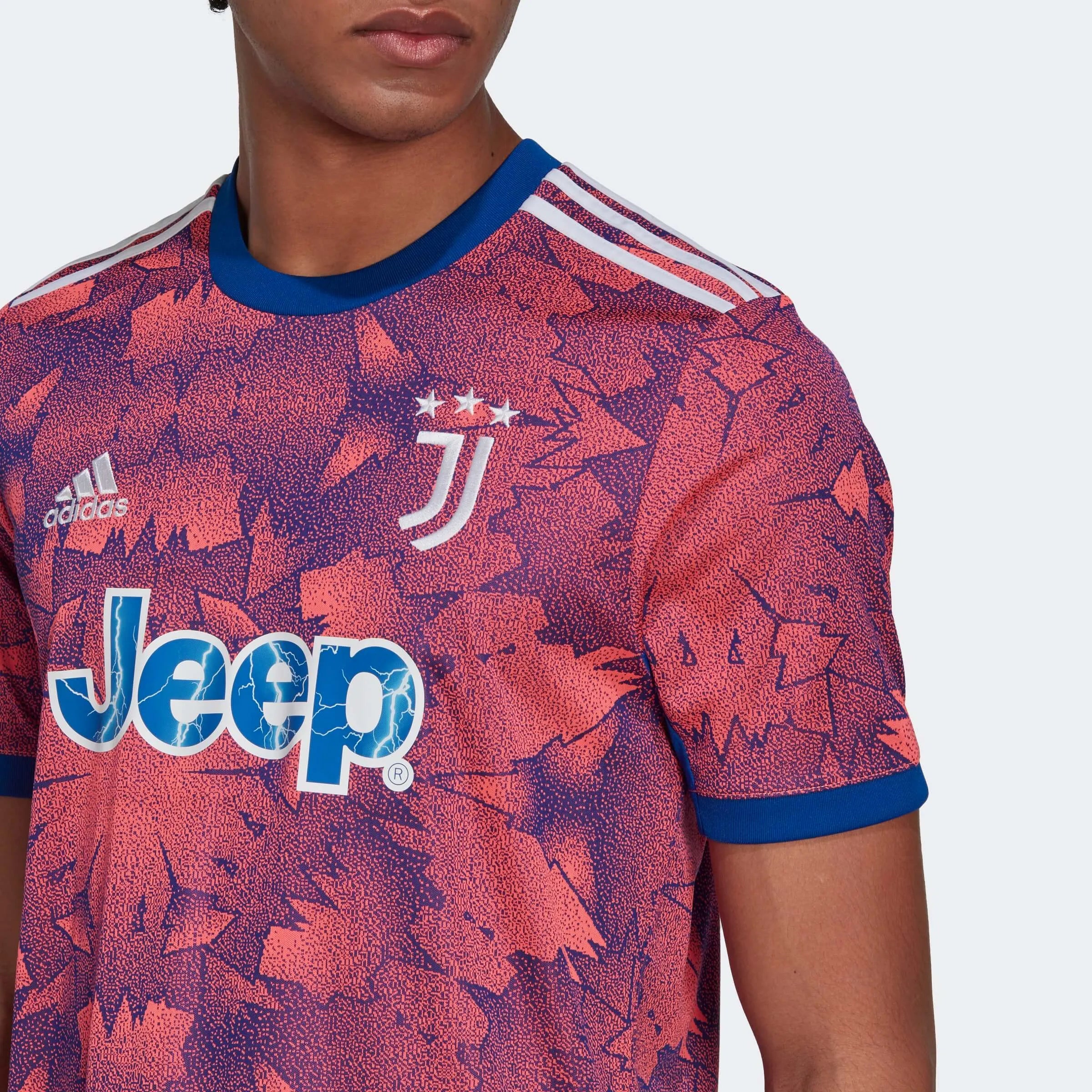  adidas 2022-23 Juventus Third Jersey - Pink-Royal (Detail 1)
