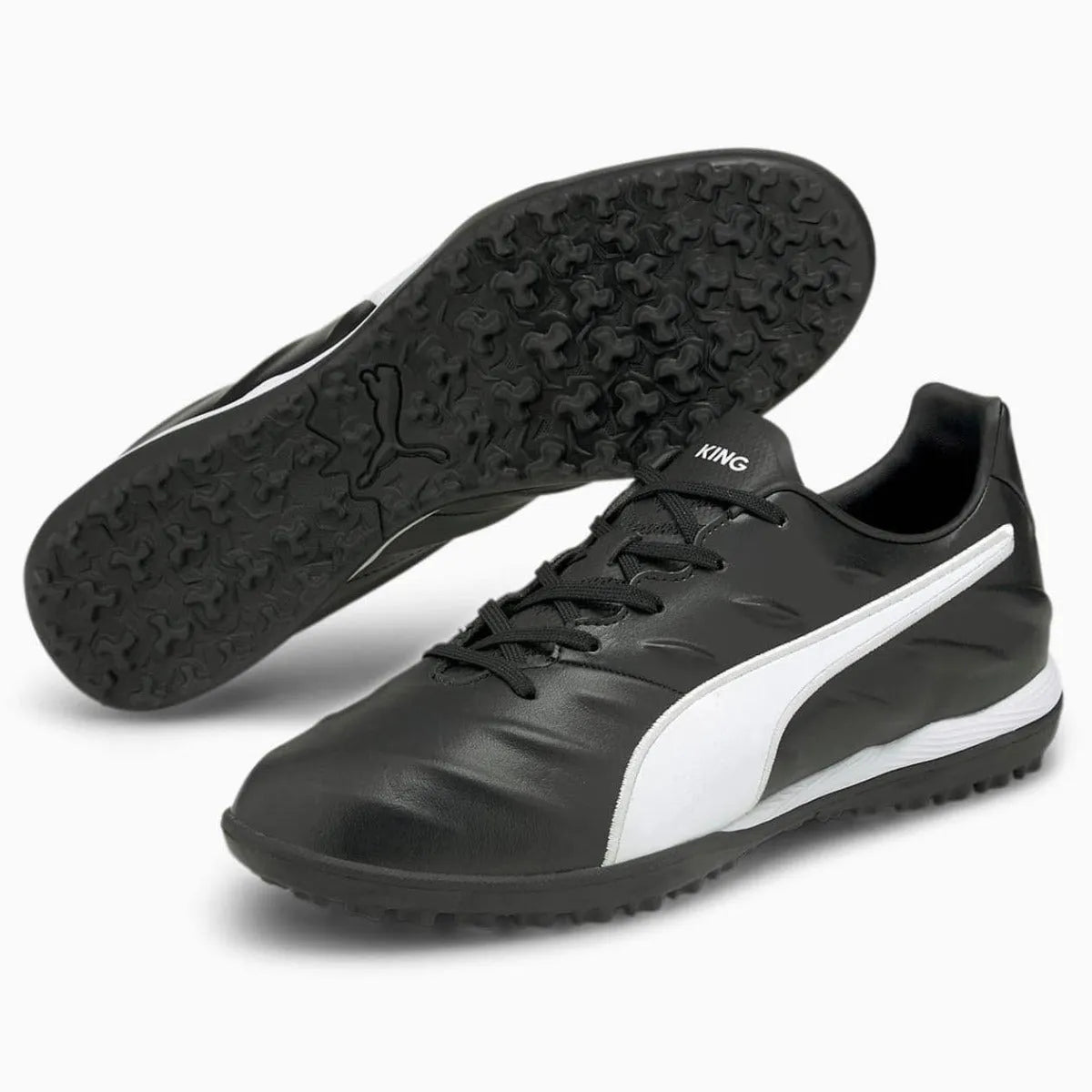 Puma King PRO 21 TF - Black-White (Pair)