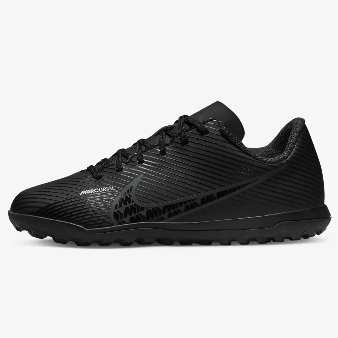 Nike Jr Vapor 15 Club Turf - Black-Smoke Grey (Side 1)