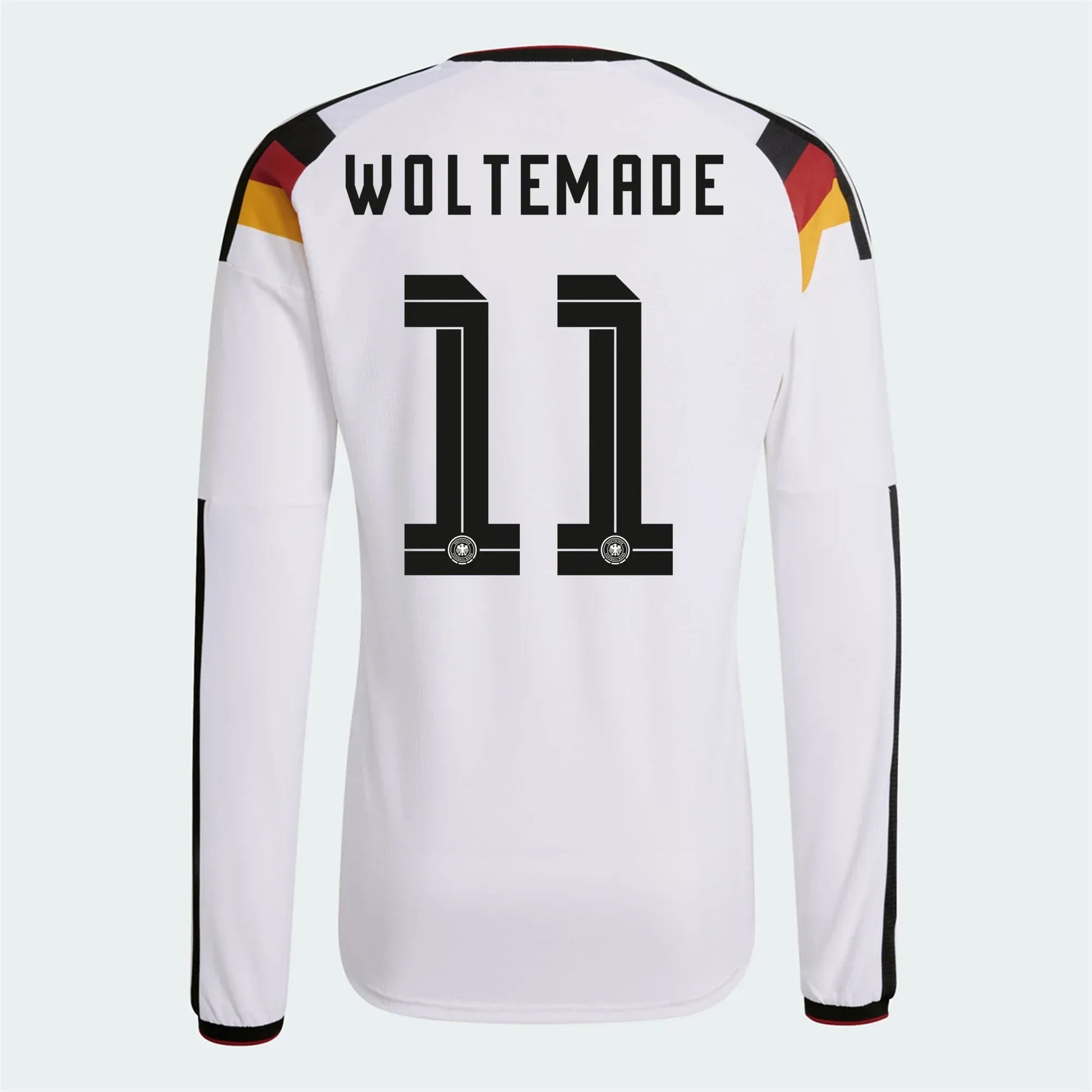 adidas 2026 Germany Men's Authentic Home Long-Sleeve Soccer Jersey (Woltemade)