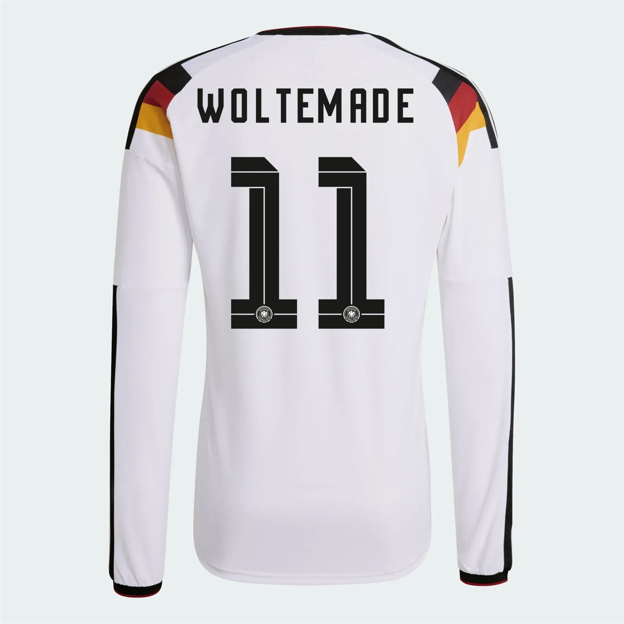 adidas 2026 Germany Men's Authentic Home Long-Sleeve Soccer Jersey (Woltemade)