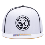 FI Collection Club America Cali Day Snapback Hat - White-Black (Front)