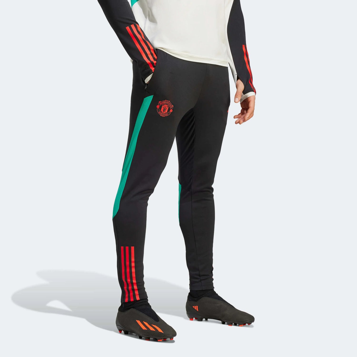 adidas 2023-24 Manchester United Men's Training Pants (Model - Front)