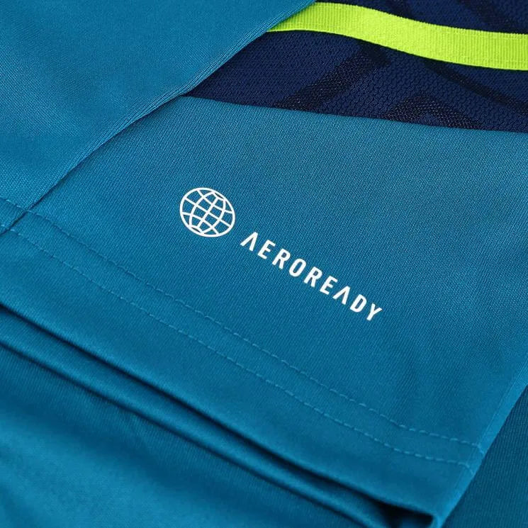 adidas 2022-23 Juventus Youth Training Jersey - Active Teal (Detail 5)