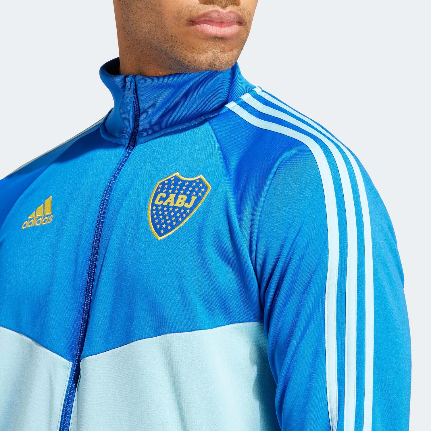 adidas 2023 Boca Juniors DNA Training Top - Blue-Light Blue (Detail 1)