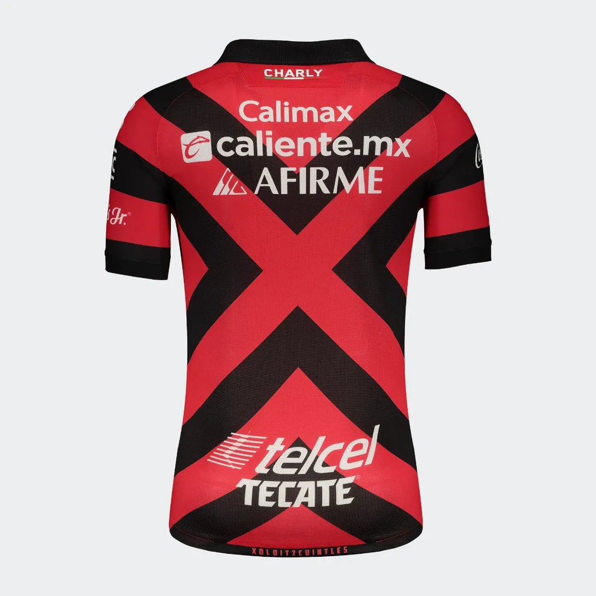 Charly 2021-22 Club Tijuana Home Soccer Jersey - Red-Black