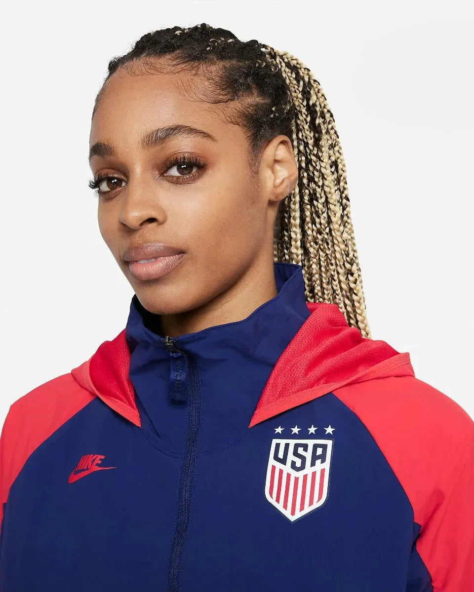 Nike 2021-22 USA Women AWF Lite Jacket - Navy-Red (Detail 1)
