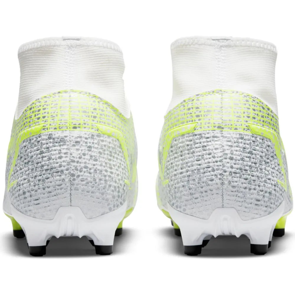 Nike Superfly 8 Academy FG-MG - White-Grey-Volt (Pair - Back)