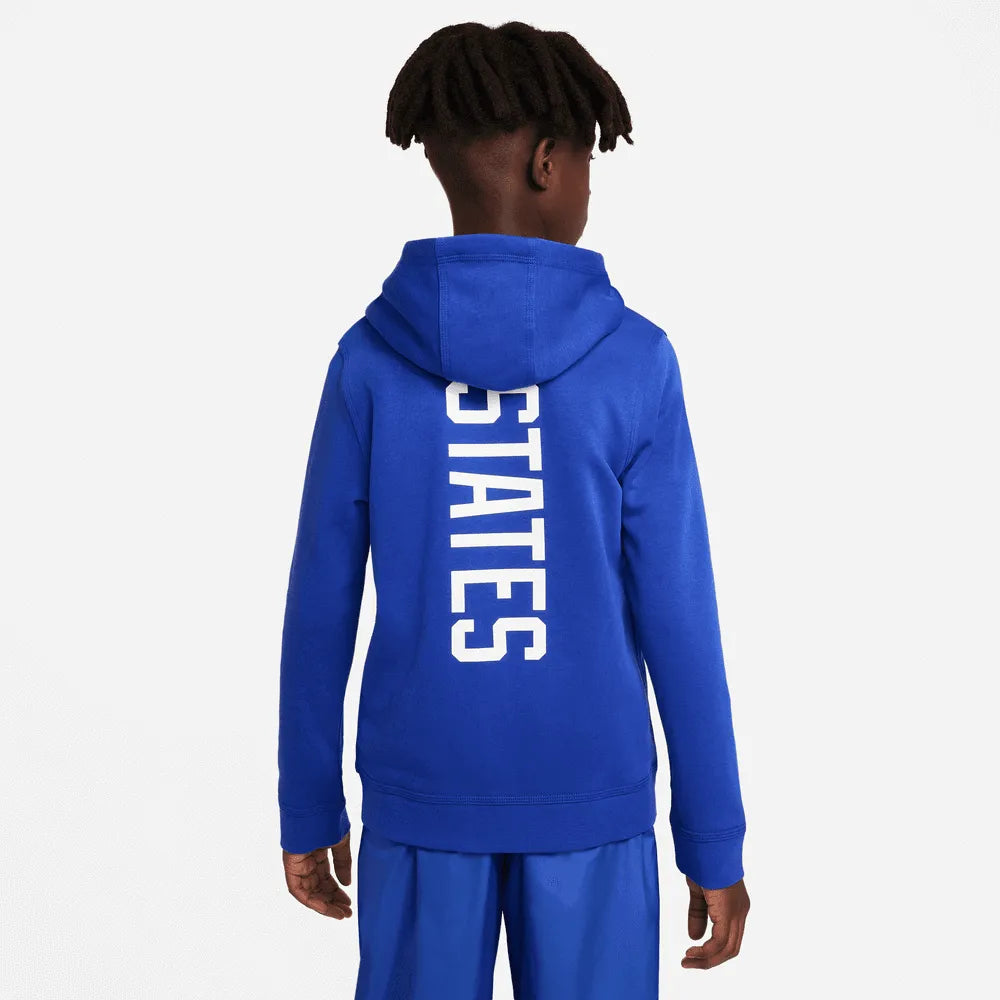 Nike 2022-23 USA Youth Full Zip Hoodie (Model - Back)