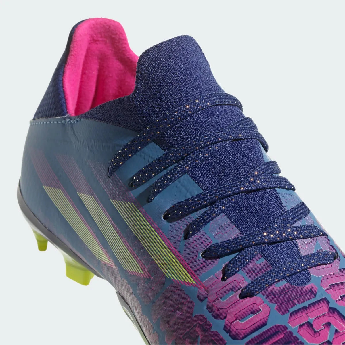 Adidas JR X Speedflow MESSI .1 FG - Blue-Pink-Yellow (Detail 1)