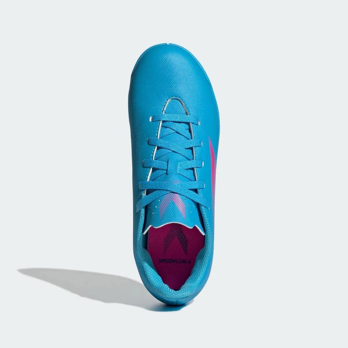adidas Kids X Speedflow .4 Indoor - Sky Rush-Shock Pink (Top)
