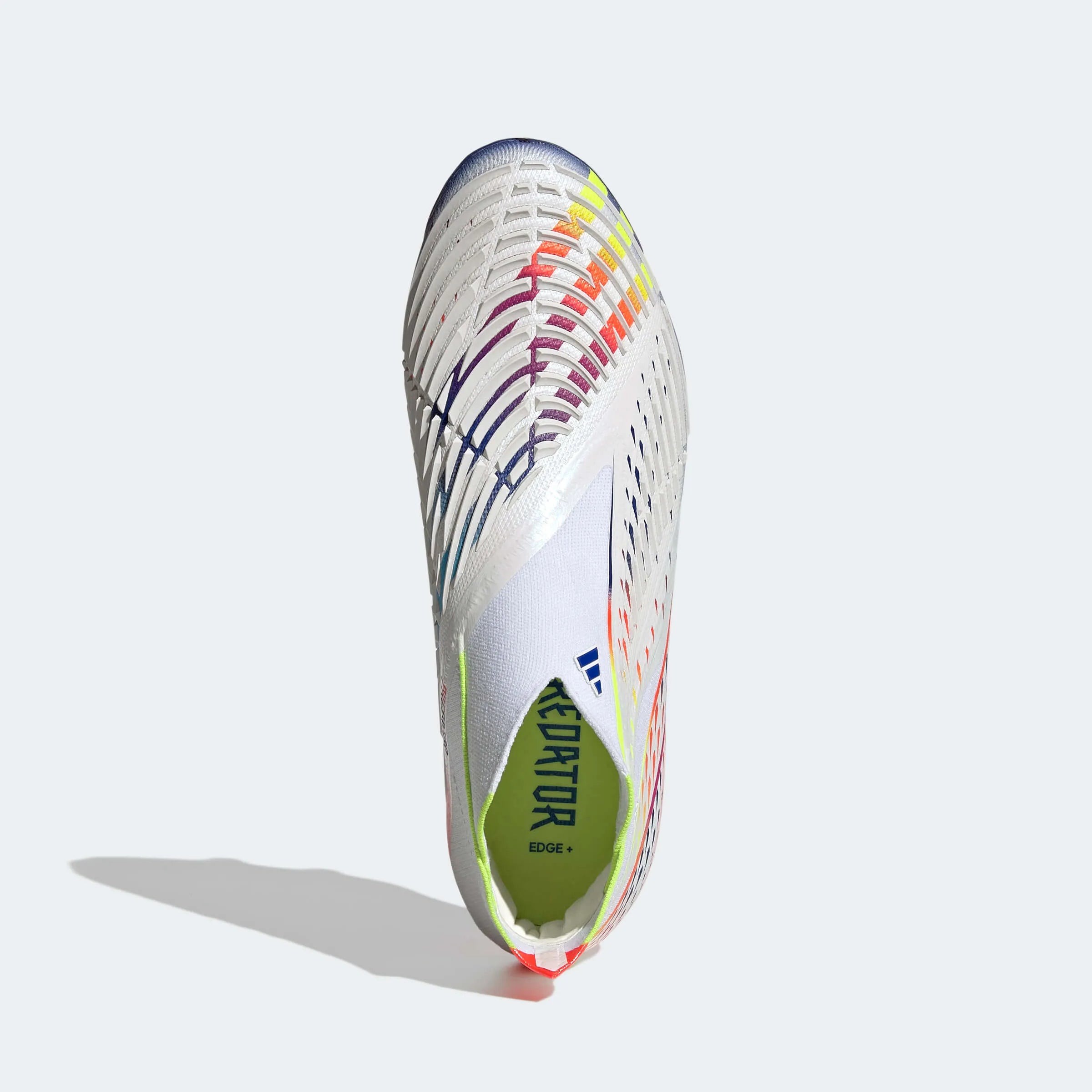 adidas Predator Edge+ FG - White-Yellow-Blue (Top)