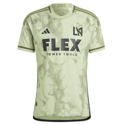 adidas 2023-24 LAFC Authentic Away Jersey - Magic Lime-Tent Green (Front)