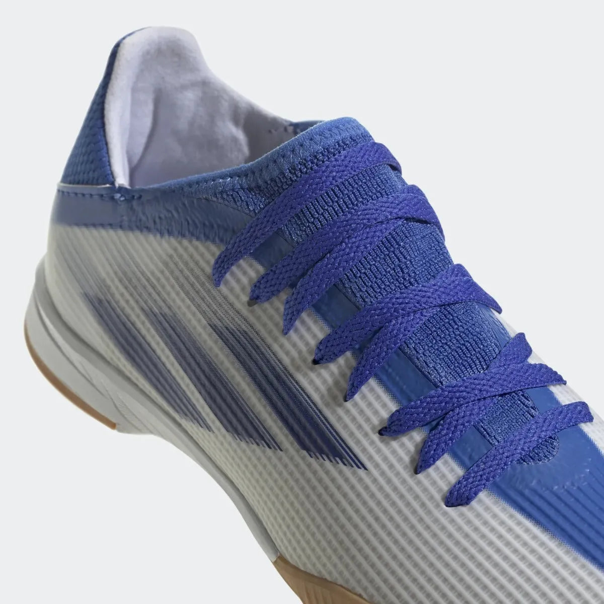 adidas JR X Speedflow .3 Indoor - White-Hi Res Blue (Detail 1)