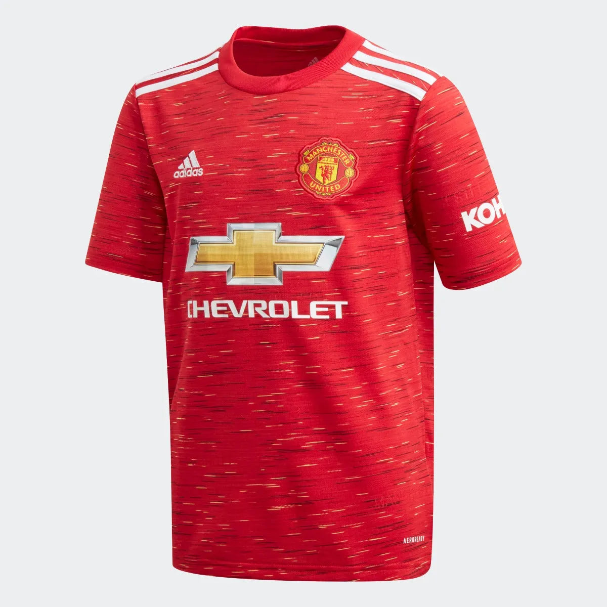 Adidas 2020-21 Manchester United Youth Home Jersey - Red