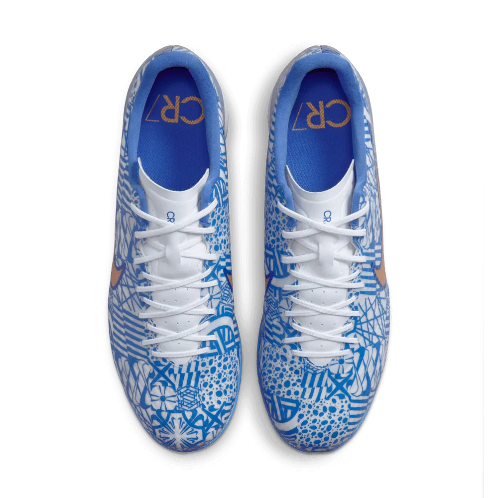 Nike Zoom Vapor 15 Academy CR7 Indoor - White-Metallic Copper (Pair - Top)