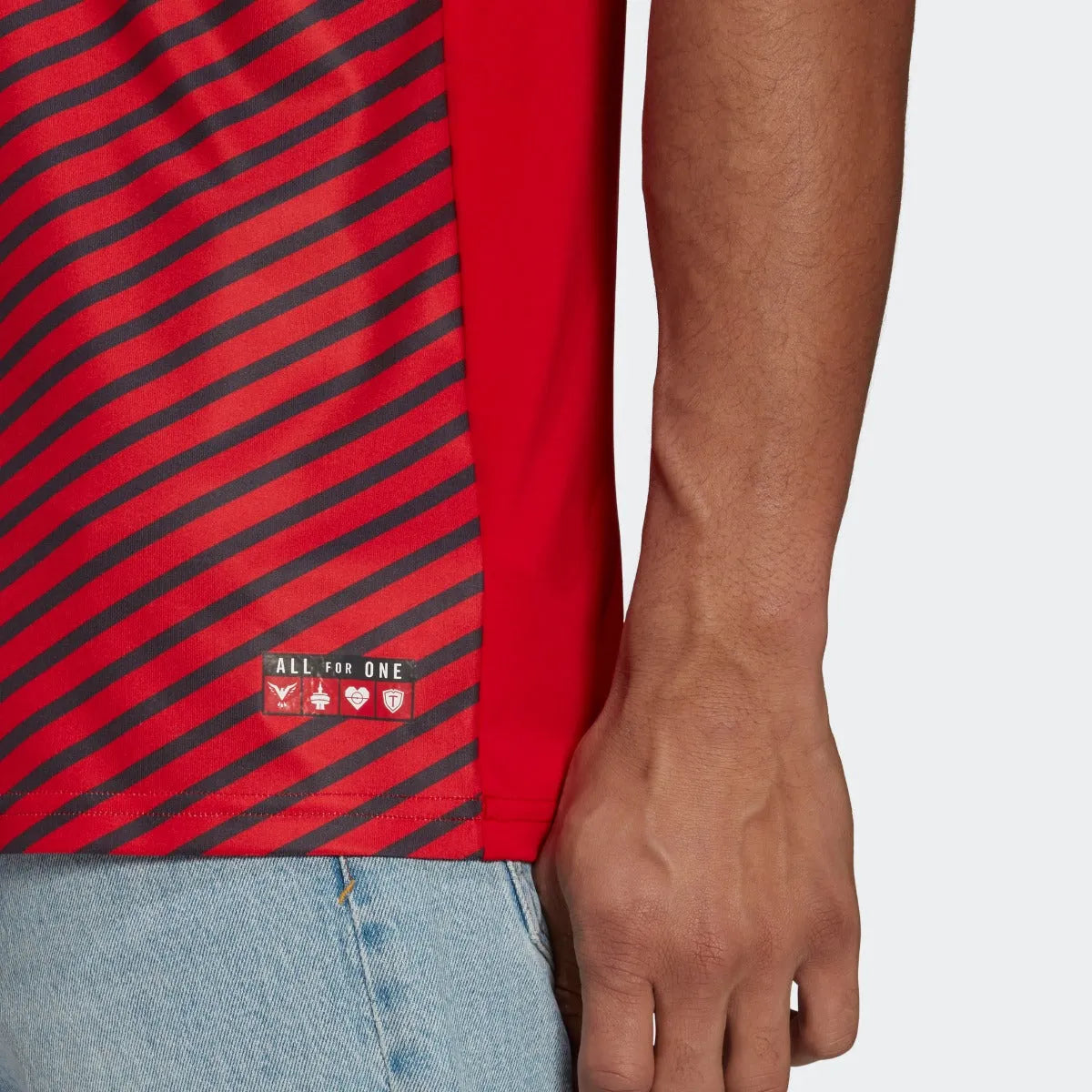Adidas 2021-22 Toronto FC Home Jersey - Red-Black (Detail 2)