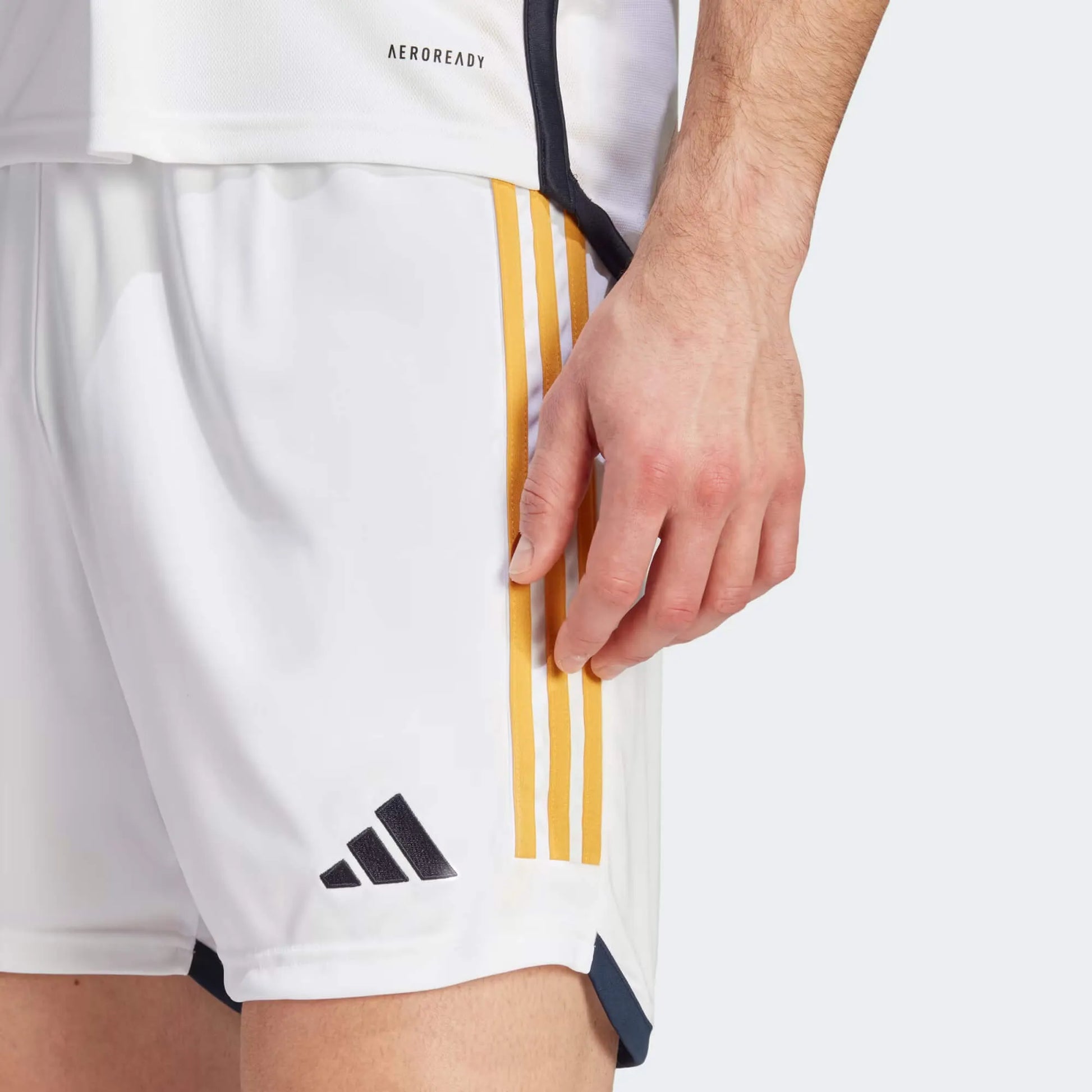 adidas 2023-24 Real Madrid Men's Home Shorts (Detail 2)