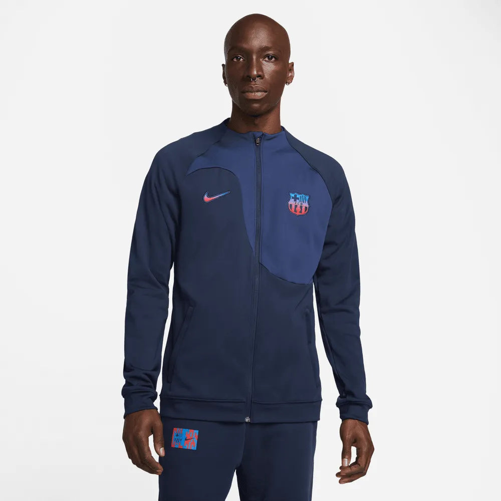 Nike 22-23 FC Barcelona ACDPR Anthem Jacket - Obsidian-Navy-Red