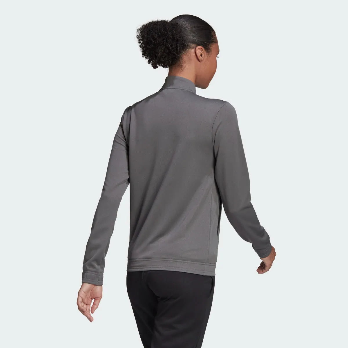 adidas Entrada 22 Women's Track Jacket - Team Grey (Model - Back)