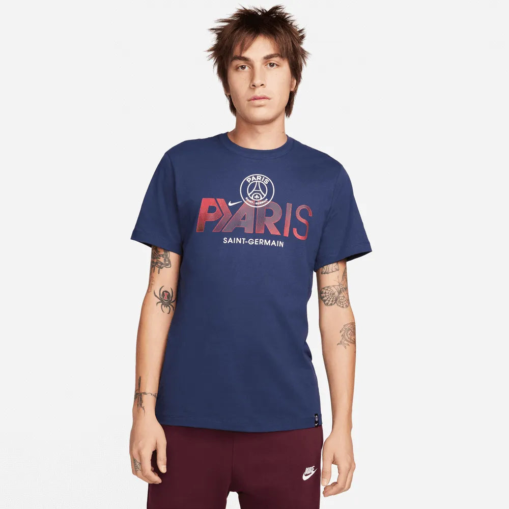 Nike 2023-24 PSG Men's Mercurial Tee (Model - Front)