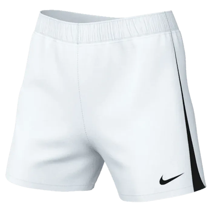 Nike Women's Knit Soccer Match Shorts White Black Black (Front)