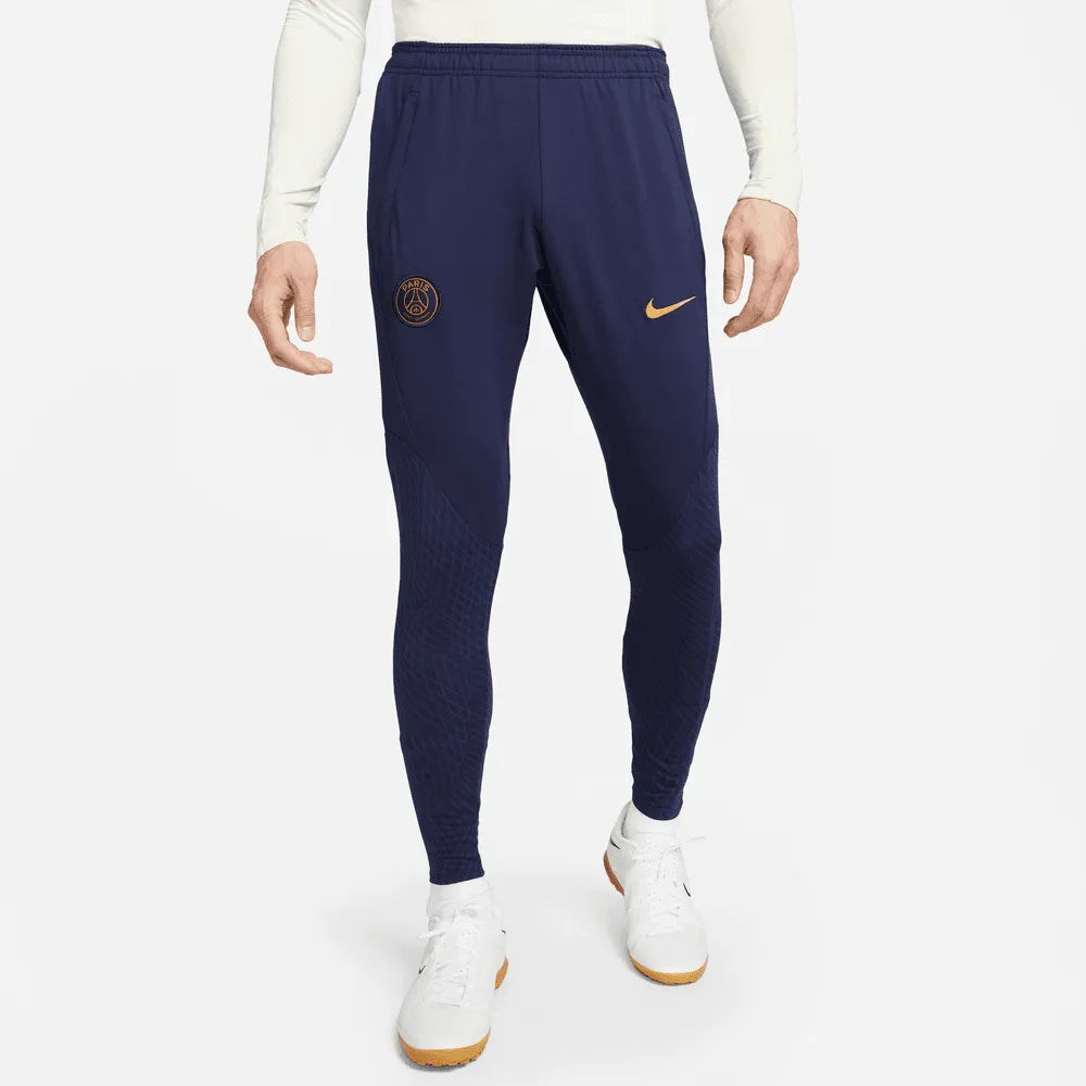 Nike 2023-24 PSG DF Strike Pants - Navy - Gold (Model - Front)