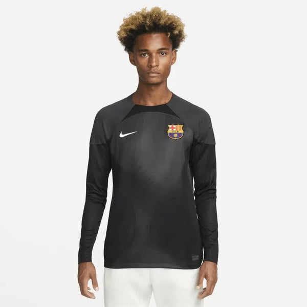 Nike 2022-23 FC Barcelona Long-Sleeve Goalkeeper Jersey - Black