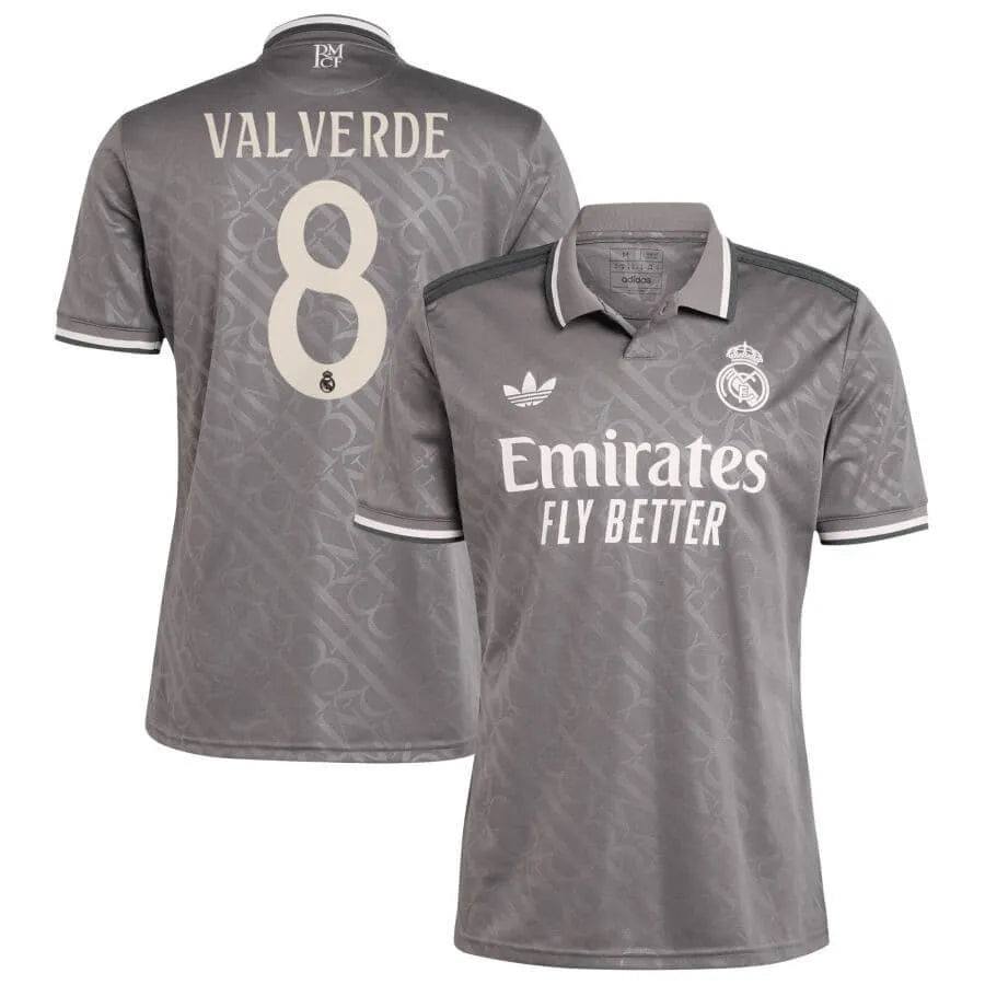 adidas 2024-25 Real Madrid Men's Stadium Third Jersey (Valverde)