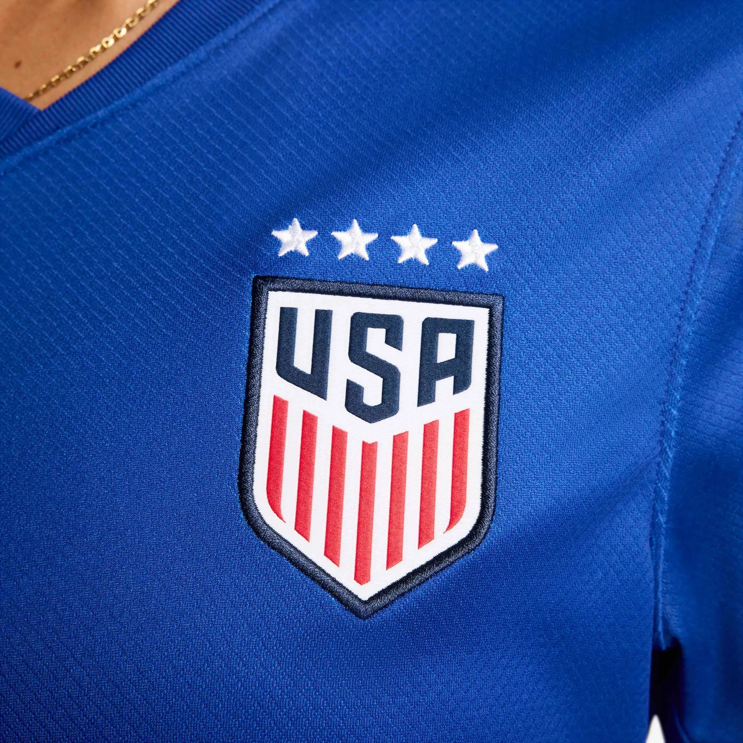 Nike 2024-25 USA Women's 4-Star Stadium Away Jersey (Detail 2)