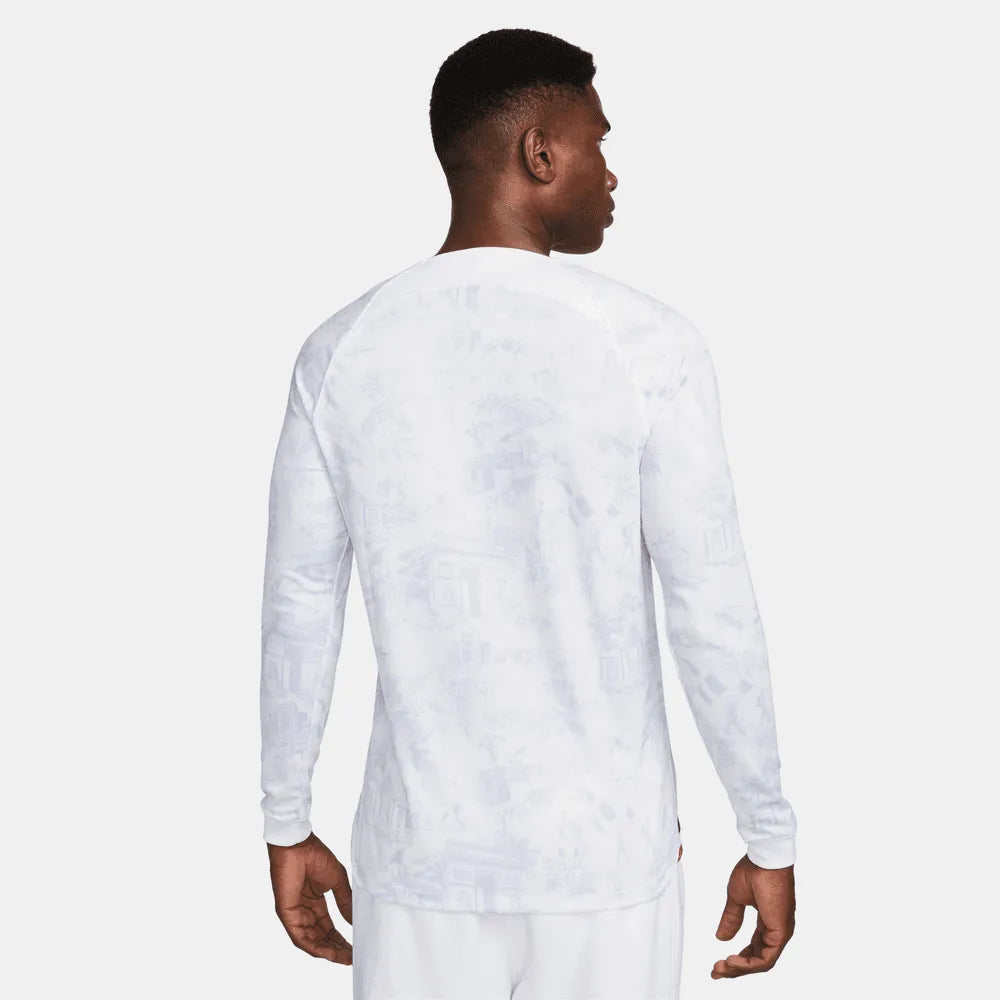 Nike 2022-23 France Long-Sleeve Away Jersey (Model - Back)