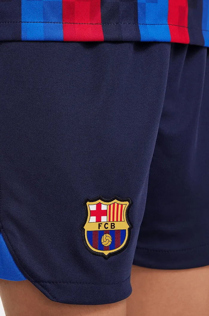 Nike 2022-23 FC Barcelona Kids' Home Mini Kit - Obsidian-Sesame (Detail 2)