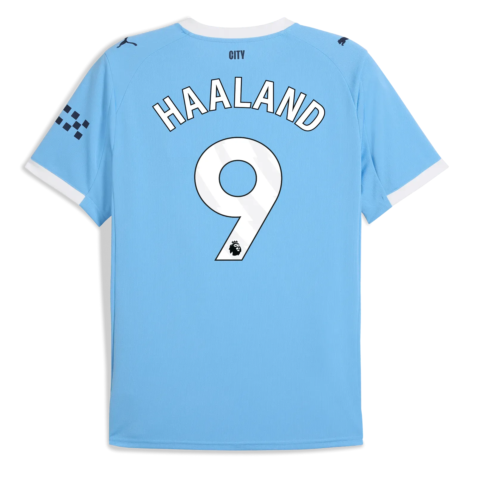 Puma 2025-26 Manchester City Men's Stadium Home Soccer Jersey (Haaland)