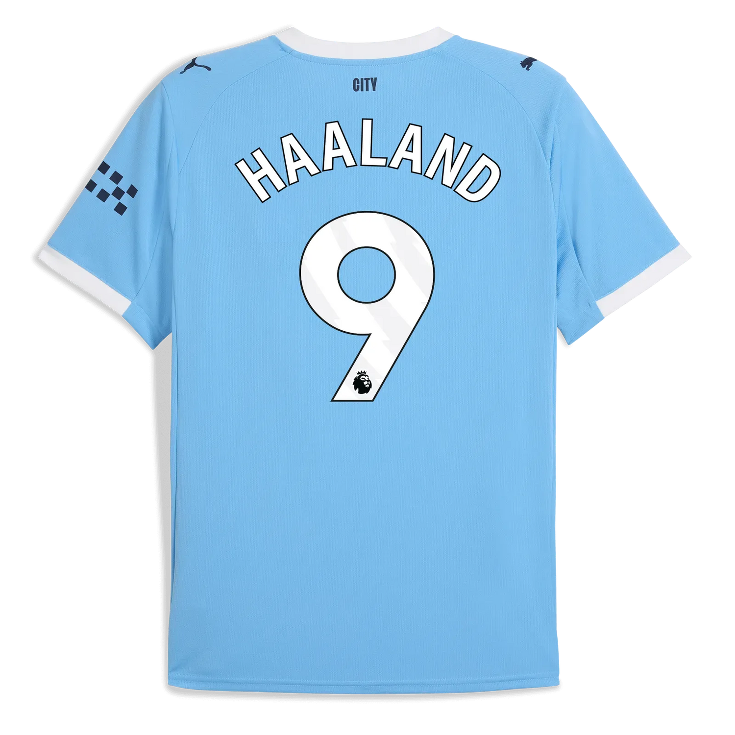 Puma 2025-26 Manchester City Men's Stadium Home Soccer Jersey (Haaland)